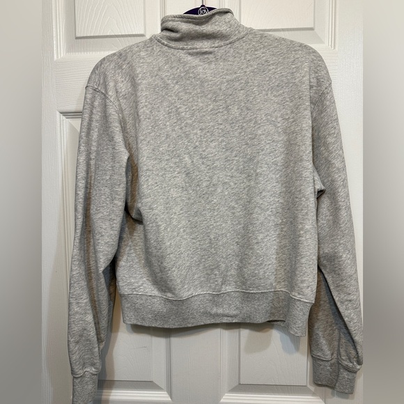 Fabletics Gray Half-Zip Women's Sweater Large - Picture 2 of 6